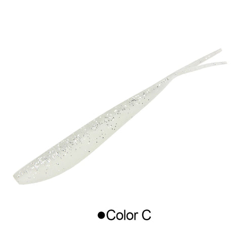 Spinpoler 2" 3" 4" Soft Fishing Lures Jerk Minnow Shad Drop Shot Soft Bait Swimbait Split Tail for Bass Trout Pike Walleye Pesca